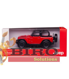 RS Masina RASTAR Die cast 1:43 JEEP Wrangler Rubicon, rosie, 58378